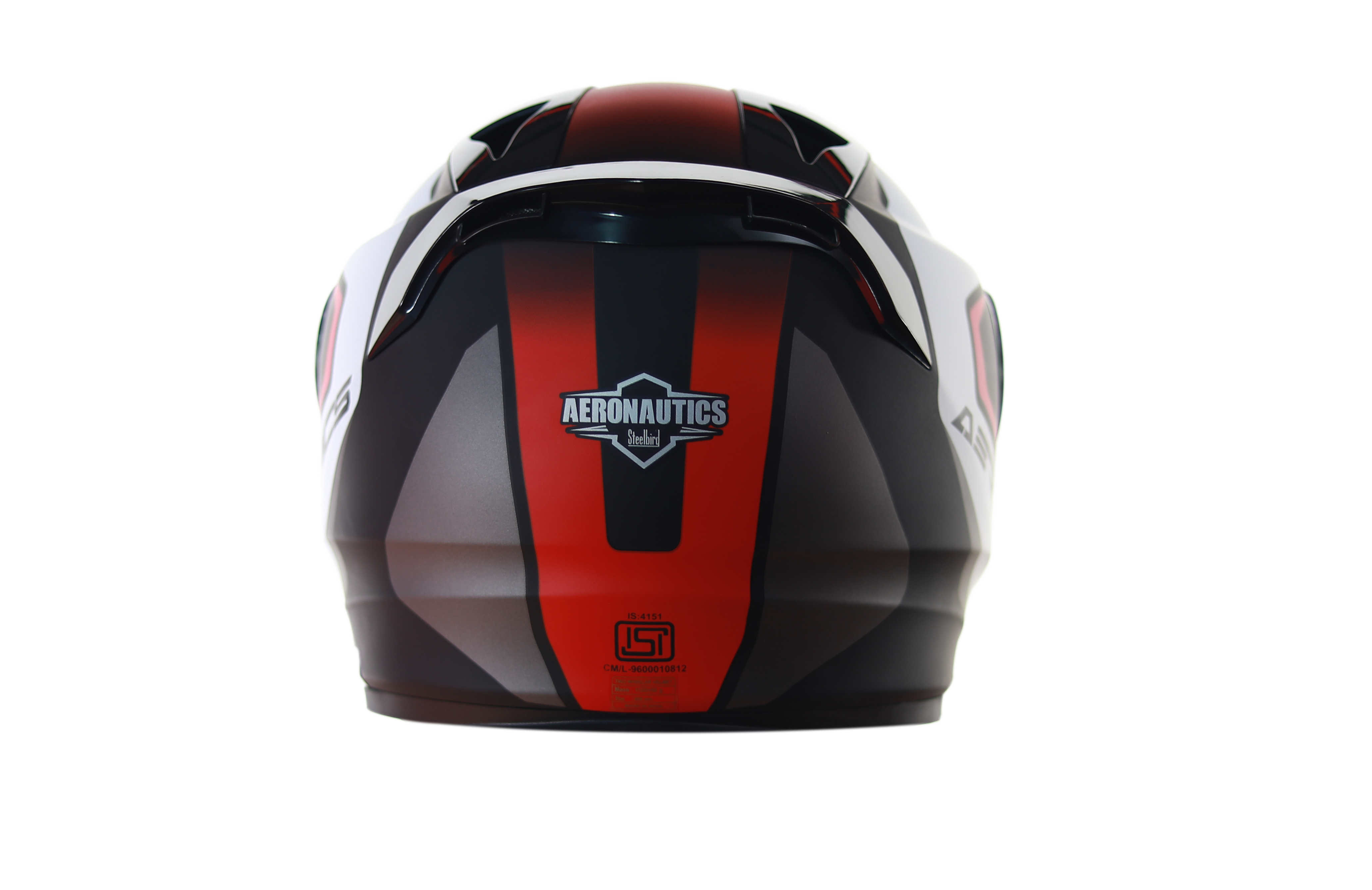 SA-1 Aerodynamics Mat Black With Red(Fitted With Clear Visor Extra Silver Chrome Visor Free)